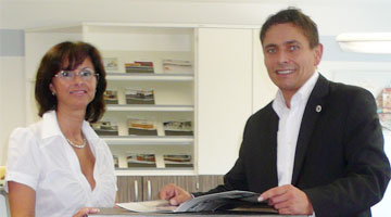 Kerstin Eisele (Büroleitung/Buchhaltung/Marketing) & Andreas Eisele (Geschäftsleitung/Vertrieb)